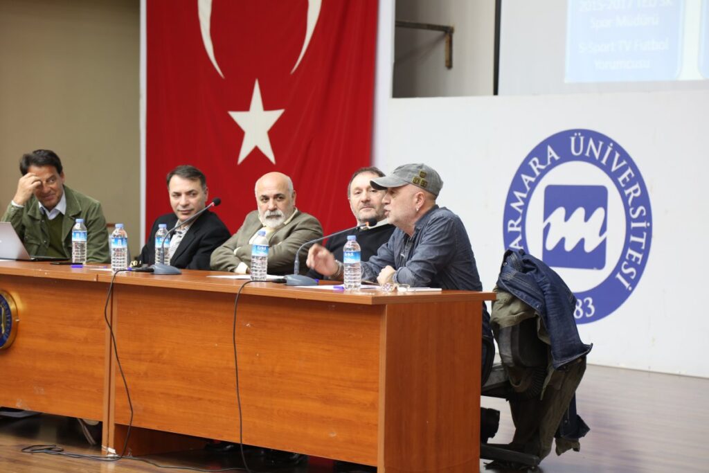 Spor Bilimleri Fakültesi Küresel Futbolda Yönetim Parametreleri ve Yönetsel Kaygılar paneli fakültenin konferans salonunda yapılan paneldeOturum Başkanlığını Dr. Ögr. Üyesi Kamil ERDEM’in yaptığı panele, akademisyen-futbol yorumcusu Müslüm Gülhan, gazeteci Tuğrul Akşar, Teknik Direktör Hürser Tekinoktay ve gazeteci Bilgin Gökberk konuşmacı olarak bulunulmuştu.